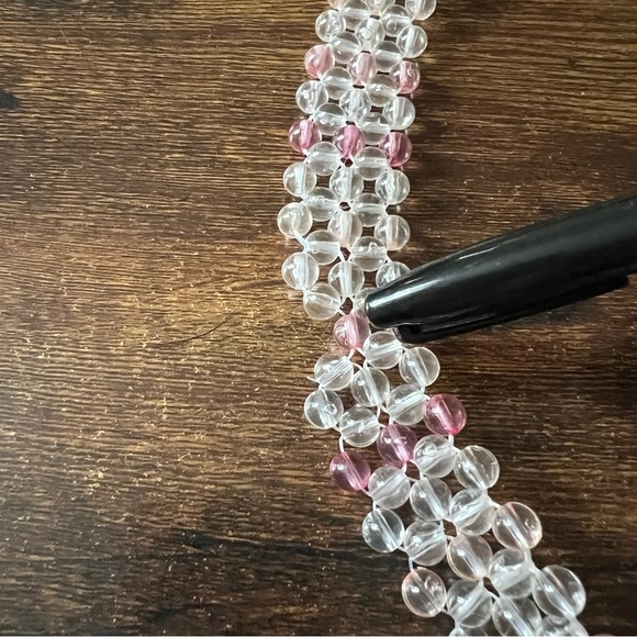 Isaac Mizrahi stunningly beaded Crossbody bag, beautifully detailed NWT Pink - Picture 12 of 12